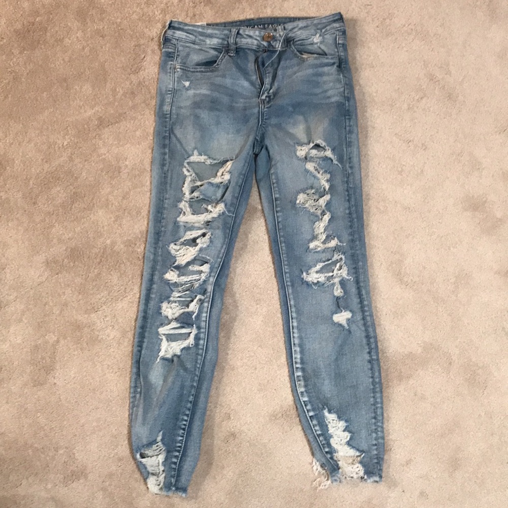 American Eagle, Size 27, light wash jean